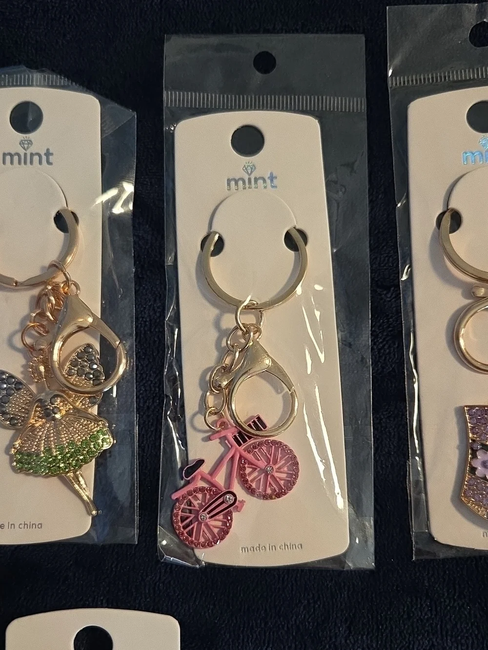 Bag charm 7 piece bundle